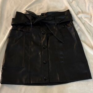 Black Leather Skirt